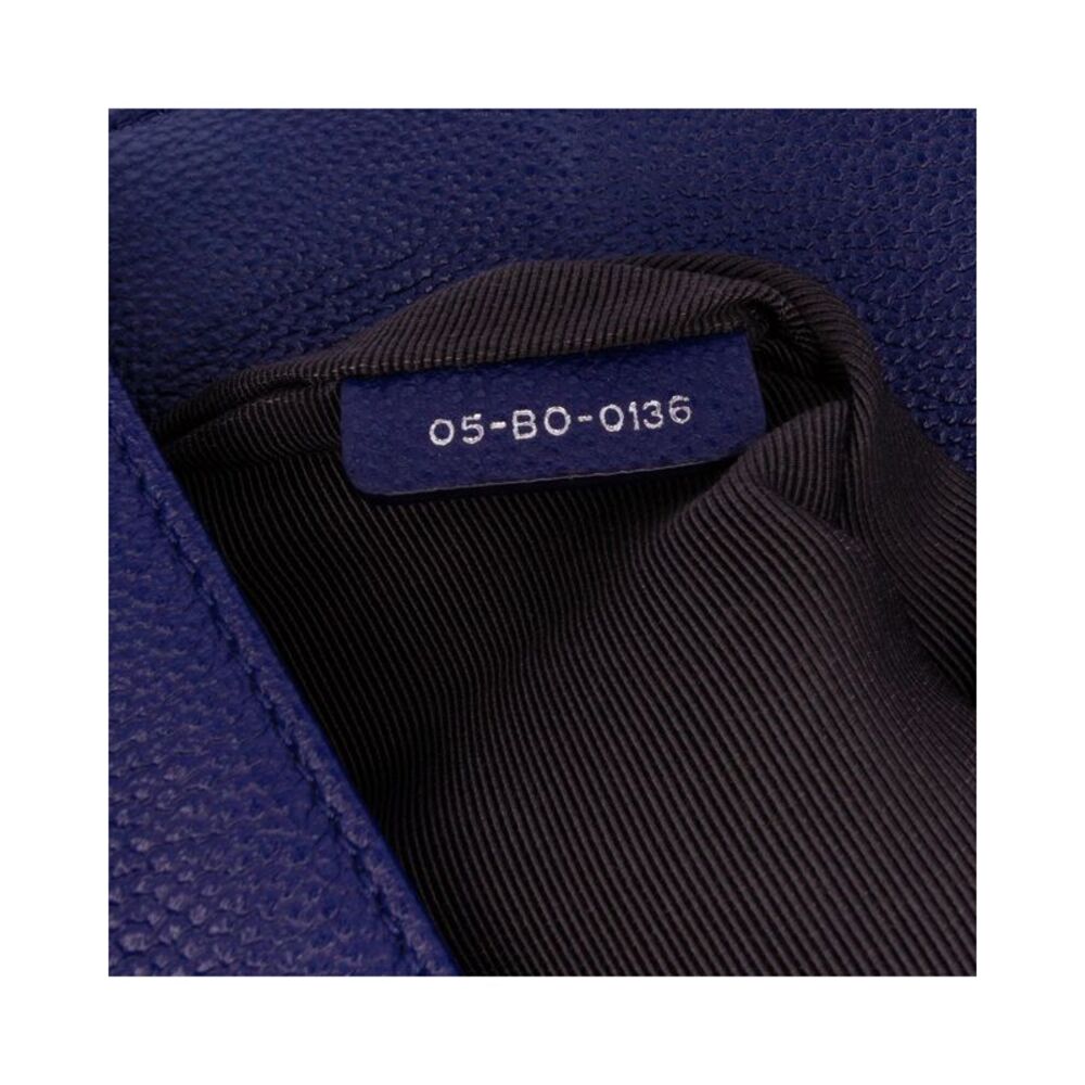 Pre Loved Dior Medium Grained Calfskin ama Flap Women Blue Crossbody Bags - Picture 5 of 8